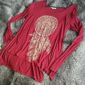 Maroon Dream Catcher Tunic